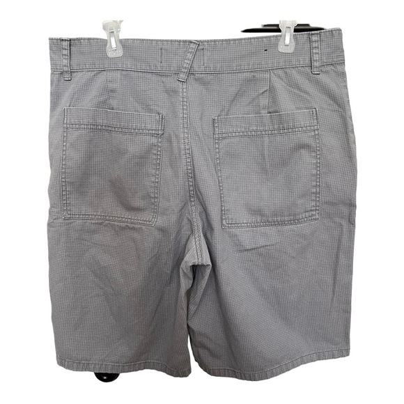 OP Men's Flat Front Cotton Chino Shorts Pockets Ripstop Summer Gray Size 36 - Picture 2 of 6